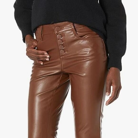 NWT Women's Contouring vegan Leather Flare with Side Slit and Exposed Size 22W - Picture 4 of 7